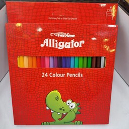 مداد رنگی 24رنگ برند سوسمار  جعبه مقوایی کیفیت بالا
