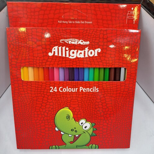 مداد رنگی 24رنگ برند سوسمار  جعبه مقوایی کیفیت بالا