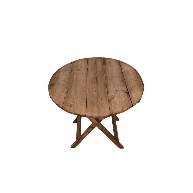 میز و صندلی  دو نفره چوبی تاشو 