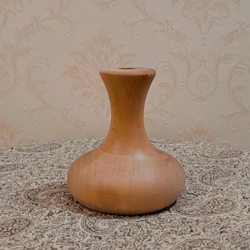 گلدان چوبی دکوری کادویی در ابعاد 14و12و6سانتی متری