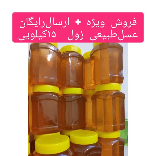 عسل درمانی زول خام فروش عمده 10 کیلویی سبلان(مستقیم از زنبوردار)ارسال رایگان