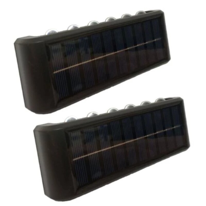 چراغ پارکی خورشیدی سولونیکس مدل 12 LED مجموعه 2 عددی

