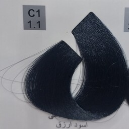 رنگ موی 100میل کاترومر حاوی کراتین و ضد حساسیت شماره C1 پر کلاغی 