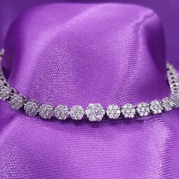 دستبند نقره شکوفه کلاسیک زنانه