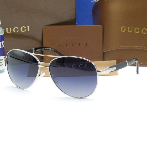 عینک آفتابی  مردانه خلبانی GUCCI گوچی uv400 polarized