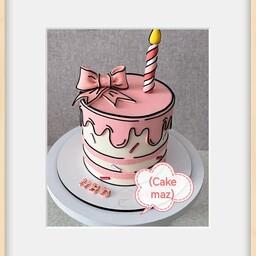 کیک تولد کارتنی دخترانه