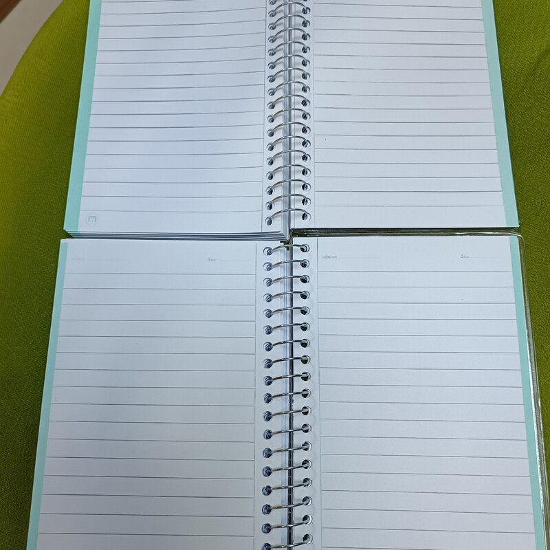 دفتر یادداشت سیمی مجلد حاشیه دار نهال