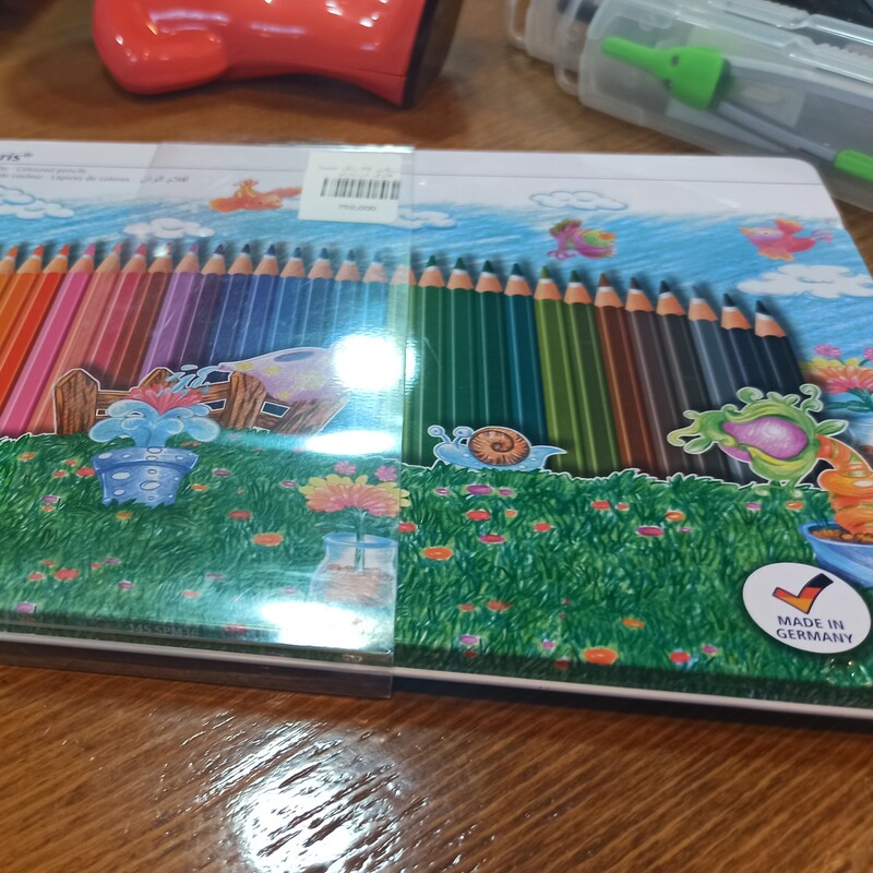 مداد رنگی  36 رنگ جعبه فلزی استدلر