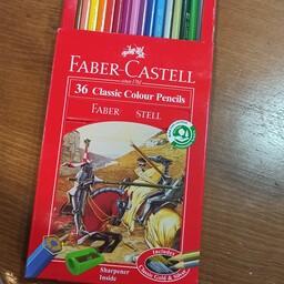 مداد رنگی 36 رنگ فابر کاستل جعبه مقوایی