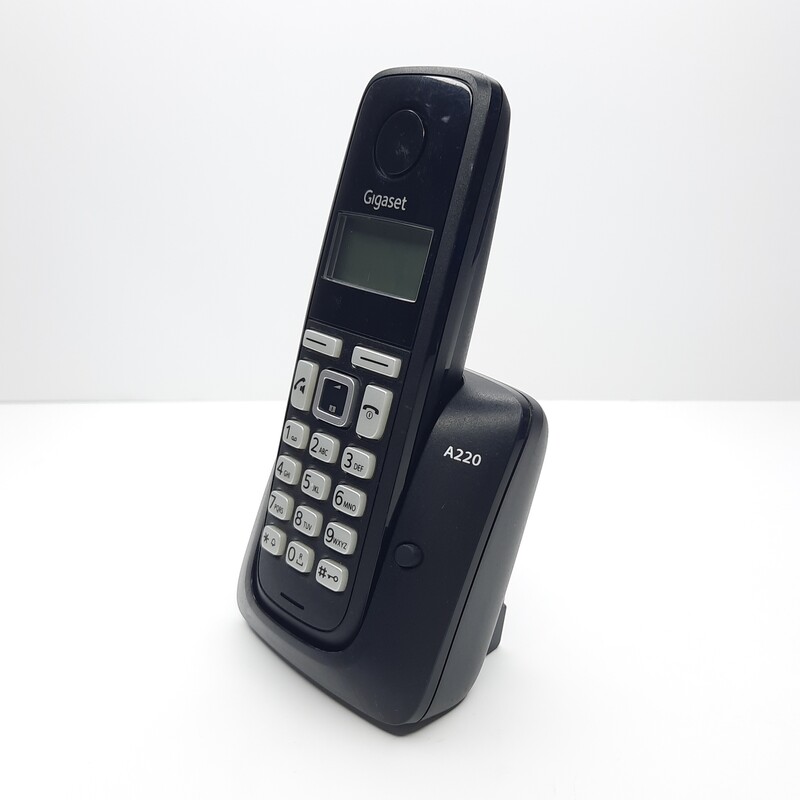 تلفن بی سیم گیگاست A220 مشکی (ساخت آلمان) بدون کارتن