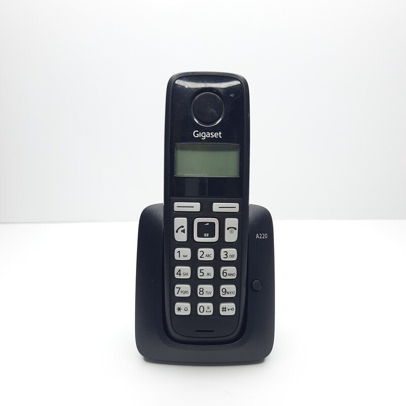 تلفن بی سیم گیگاست A220 مشکی (ساخت آلمان) بدون کارتن