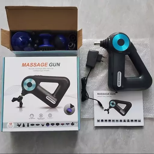 ماساژور تفنگی مدل-MASSAGE GUN 12 MASSAGE HEADS