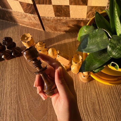 مهره شطرنج چوبی سنندجی دستساز