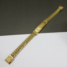 دستبند استیل کارتیر  دوبل طرح رولکس درجه یک روکش طلا  بسیار مقاوم و با کیفیت با قفل مگنتی