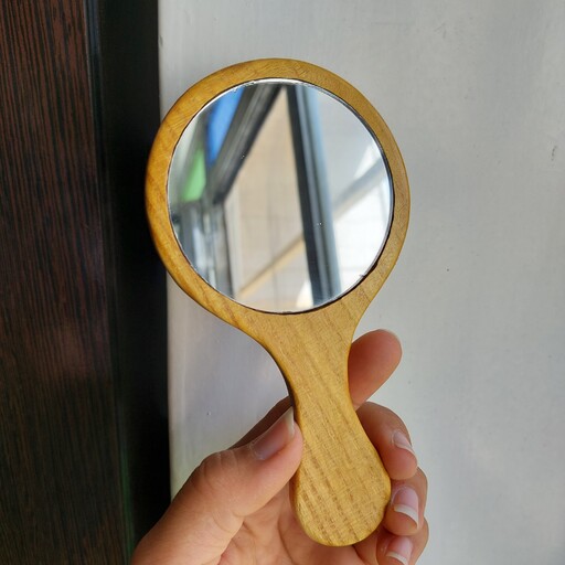 آینه دسته دار چوبی منبت شده چوبینک