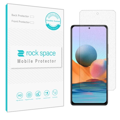 گلس نانو هیدروژل شفاف و ضد ضربه گوشی شیائومی Note 10 pro برند راک اسپیس 