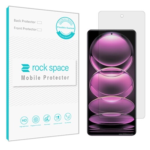 گلس نانو هیدروژل شفاف و ضد ضربه گوشی شیائومی NOTE 12 PRO 5G برند راک اسپیس 