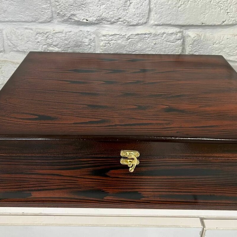 جعبه چوبی  سرویس قاشق و چنگال  
