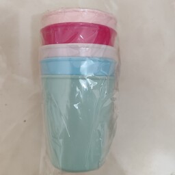 لیوان پلاستیکی در 5 رنگ مختلف فروش یک عدد در رنگ دلخواه