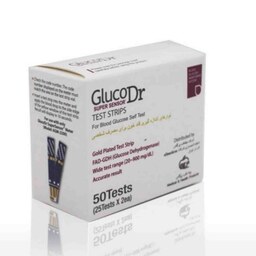 نوار تست قند خون گلوکو داکتر 50 عددی Gluco Dr