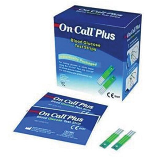 نوار تست قند خون آن کال پلاس 50 عددی On Call plus Test Strip