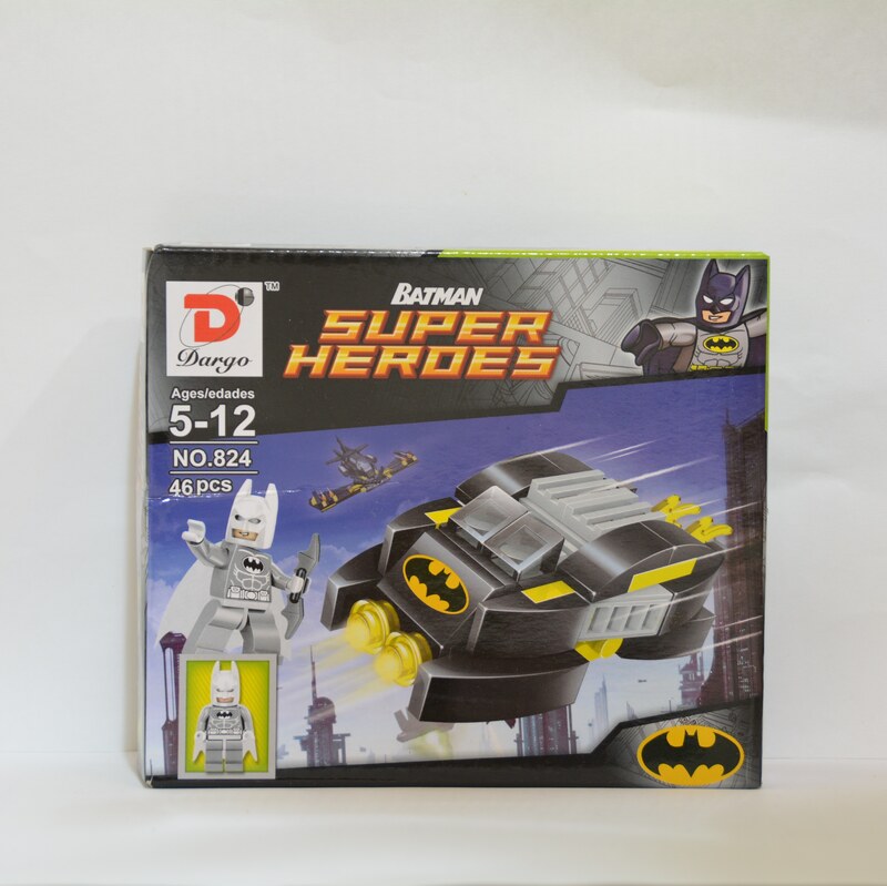 لگو بتمن با شنل سفید رنگ 46 تیکه Batman Lego 