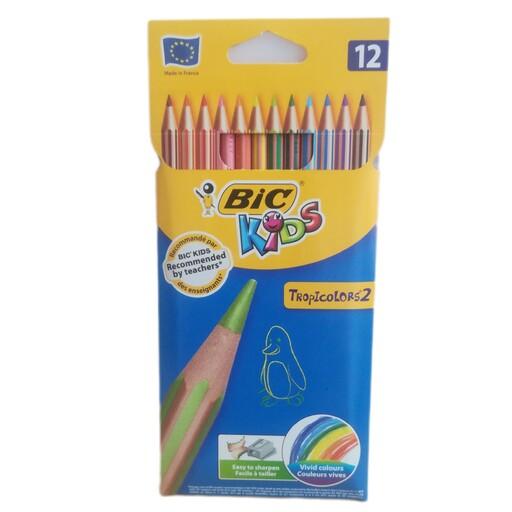 مداد رنگی 12 رنگ بیک اصل فرانسه، مداد رنگی 12 رنگ بیک، ست مداد رنگی 12 رنگ، مداد رنگی 12 رنگ