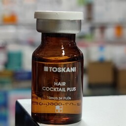 کوکتل تقویت و رشد مو توسکانی مدل هیر پلاس Toskani Hair cocktail plus