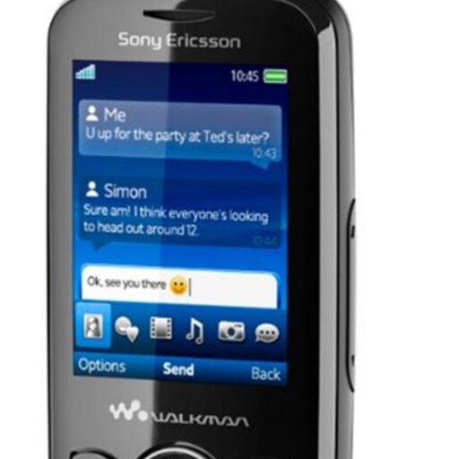 قاب سونی اریکسونW100اصل کره باشاسی  sony Ericsson w100 کیبورد فارسی ریلی  درب پشت ارسال رایگان رنگ مشکی