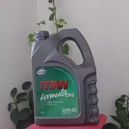  روغن موتورTITAN20W-50SJ4Lمخصوص دوگانه سوزCNGساخت شرکت فوکس ایرانیان تحت لیسانس فوکس آلمان دارا نشان استاندارد ملی ایران