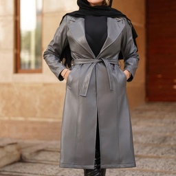 پالتو چرم  بلند آستر دار زنانه با  رنگ بندی متنوع و طراحی زیبا