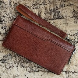 کیف گوشی چرم طبیعی بزی دستدوز با لایه محافظ بر اساس اندازه سفارشی مشتری