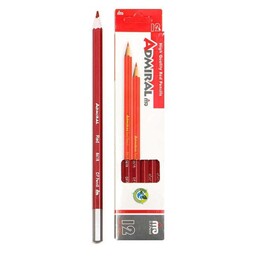 مداد قرمز  ادمیرال بسته 12 عددی