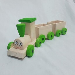 قطار چوبی اسباب بازی و دکوری دست ساز 