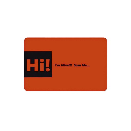 کارت NFC مدل Hi کارت رنگ نارنجی