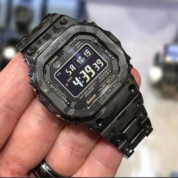 ساعت جی شاک استیل ارتشی رنگ ثابث سنگین(های کپی مدل G-Shock GMWB5000)دارای لایت-روزشمار-آلارم-کرنومتر-تقویم.با کیفیت