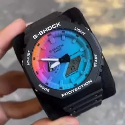 ساعت مچی کاسیو جی شاک مدل Ga2100sr-1A
(جیشاک GShock) تمام فول تنظیم اتوماتیک با پایتخت کشورها،اتولایت اتوماتیک