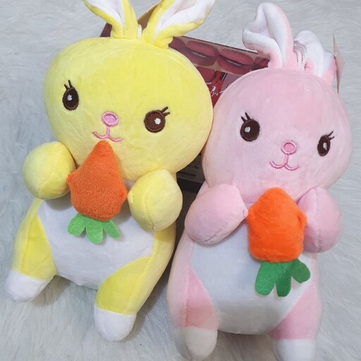 عروسک نانو خارجی خرگوش هویج به دست کیفیت درجه یک اصل 