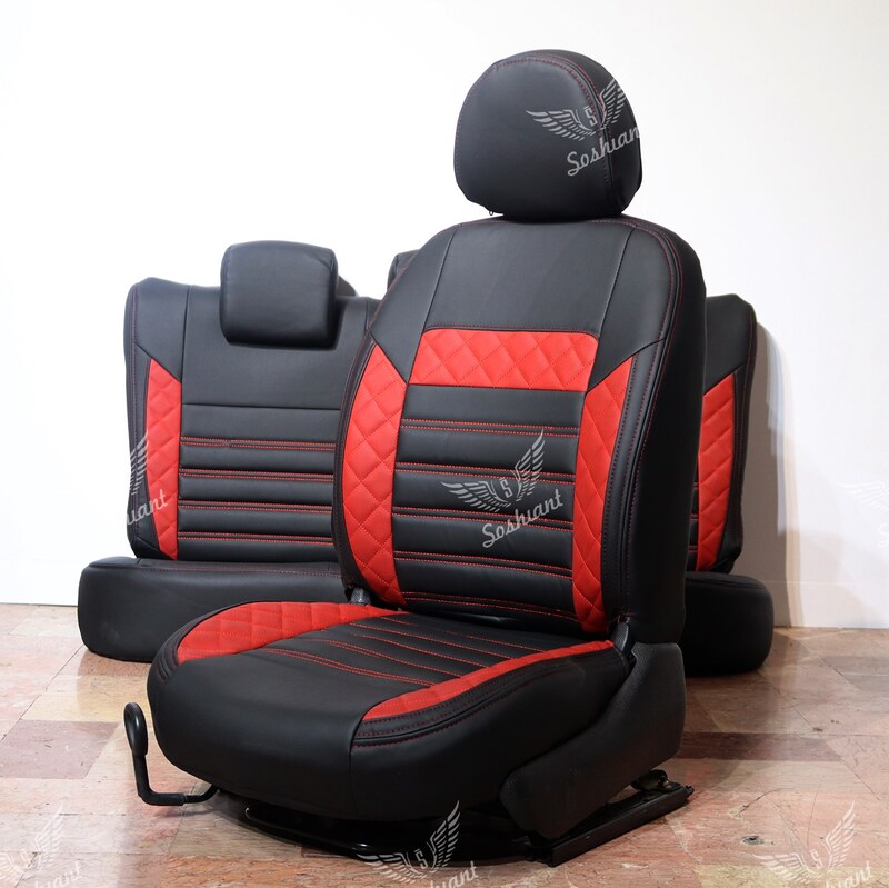 روکش صندلی چرم سوشیانت مدل الوند مناسب برای پژو 206 و 207 در رنگبندی