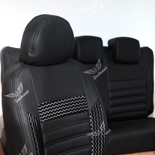 روکش صندلی چرم سوشیانت مدل الوند مناسب برای پژو 206 و 207 مشکی