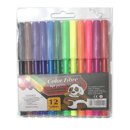 ماژیک رنگ آمیزی 12 رنگ مدل tip pens