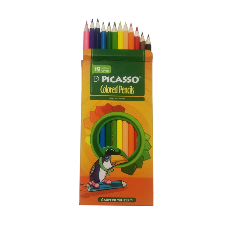 مداد رنگی 12 رنگ پیکاسو مدل توکان کد 03