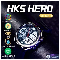 ساعت هوشمند آمولد مجهز به هوش مصنوعی HK5 HERO با کارت گارانتی