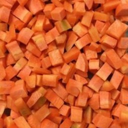 هویج نگینی  خرد شده بسته بندی بهداشتی بدون مواد نگهدارنده