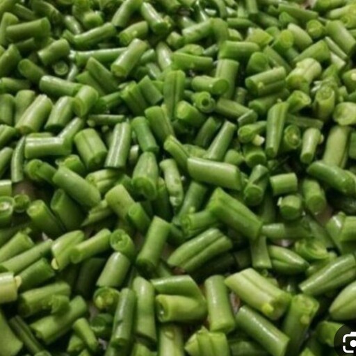 لوبیا سبز  خرد شده نگینی  شسته وضد عفونی شده اماده طبخ