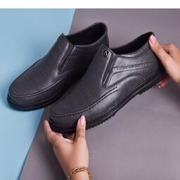 کفش چرم مجلسی مردانه مدل وسام سایز (40 تا 44) رنگ طوسی
