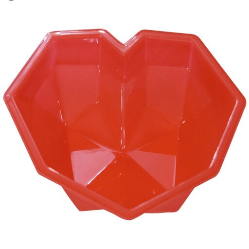 قالب ژله سیلیکونی قلب سورپرایز رنگ قرمز BSP0538
