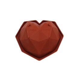 قالب سیلیکونی ژله قلب سورپرایز رنگ شکلاتی کدBSP0537