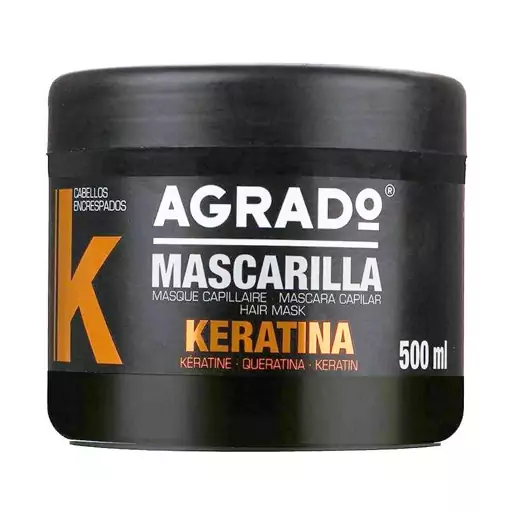 ماسک مو تقویتی و ترمیم کننده آگرادو مدل Keratin حجم 500 میل