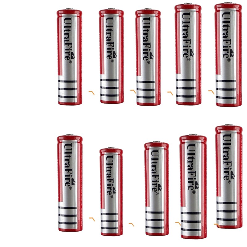 باتری شارژی پلیسی قرمز بسته ده عددی فروش عمده  باتری الکتوبکا کد 375